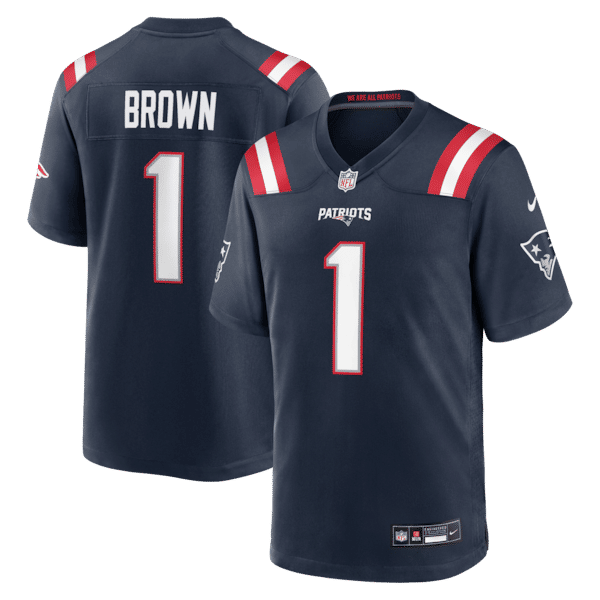 A.J. Brown Game Jersey Navy 2