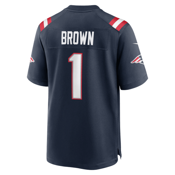A.J. Brown Game Jersey Navy 6