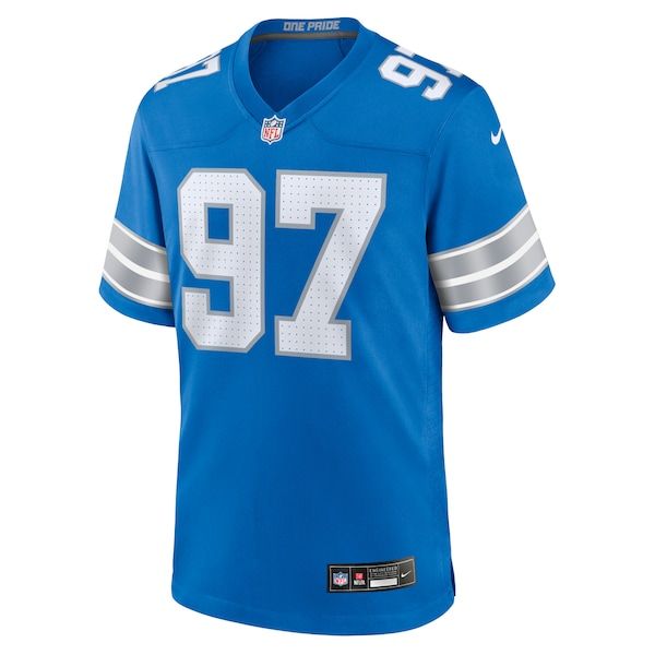 Aidan Hutchinson Game Jersey Blue 3