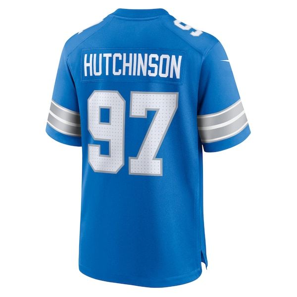 Aidan Hutchinson Game Jersey Blue 4