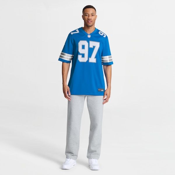 Aidan Hutchinson Game Jersey Blue 8