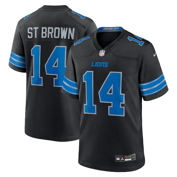 Amon-Ra St. Brown Alternate Game Jersey Black 2