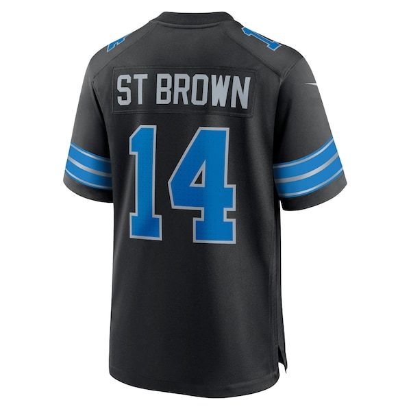 Amon-Ra St. Brown Alternate Game Jersey Black 4