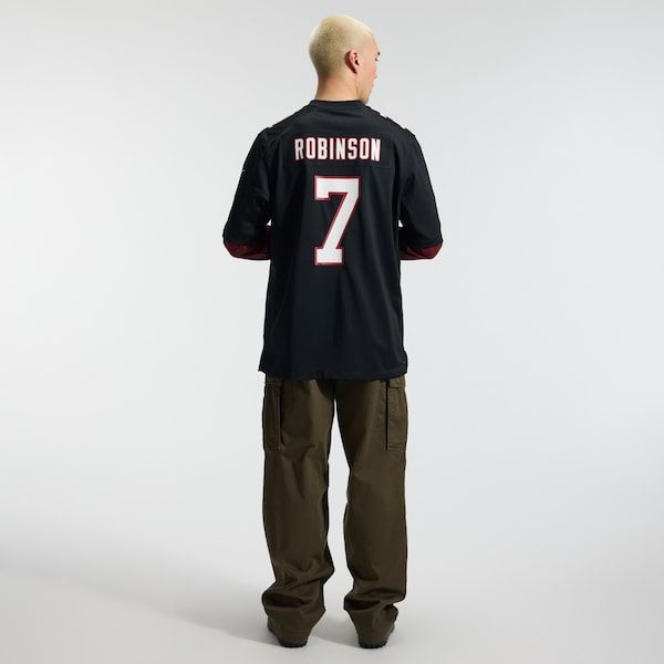 Bijan Robinson Game Jersey Black 6