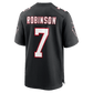Bijan Robinson Game Jersey Black 8