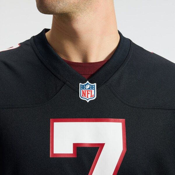 Bijan Robinson Game Jersey Black 10