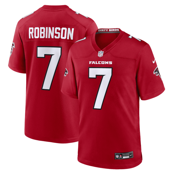 Bijan Robinson Game Jersey Red 2