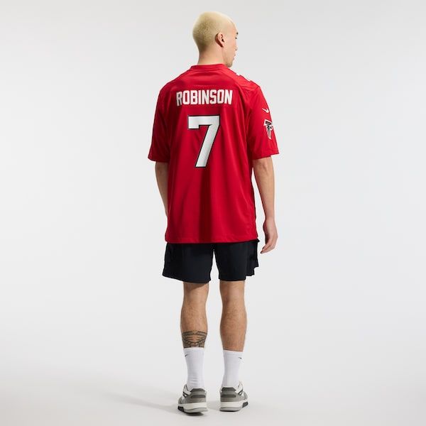 Bijan Robinson Game Jersey Red 6