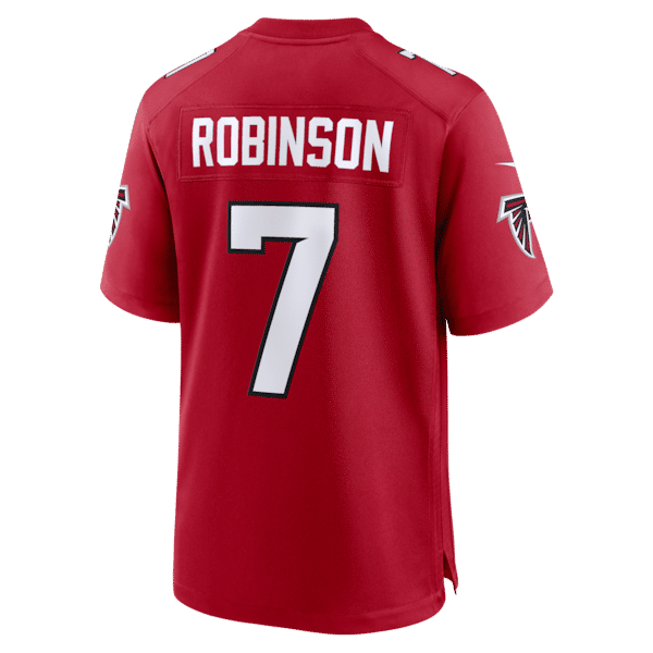 Bijan Robinson Game Jersey Red 8