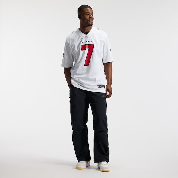 Bijan Robinson Game Jersey White 5
