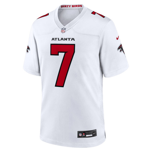 Bijan Robinson Game Jersey White 7
