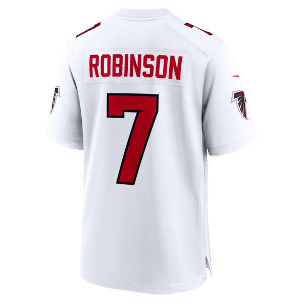 Bijan Robinson Game Jersey White 8