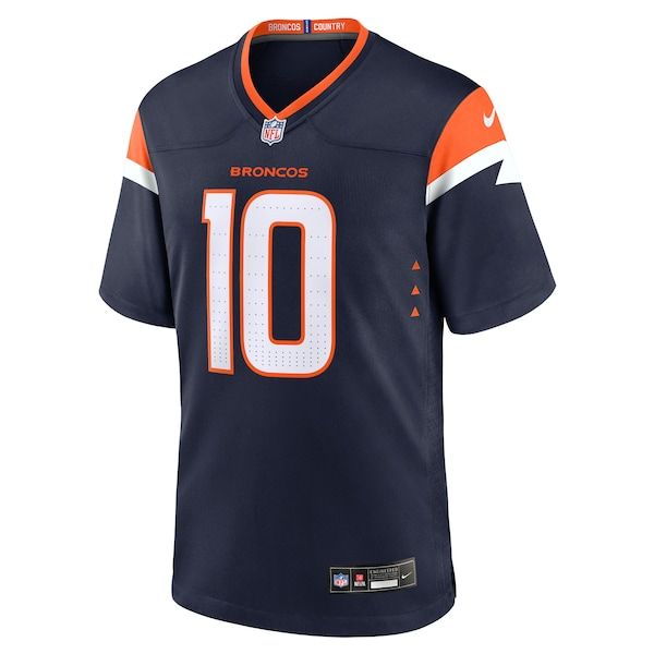 Bo Nix Alternate Game Jersey Navy 3