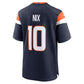 Bo Nix Alternate Game Jersey Navy 4