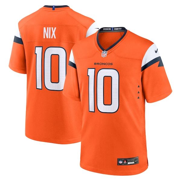 Bo Nix Game Jersey Orange