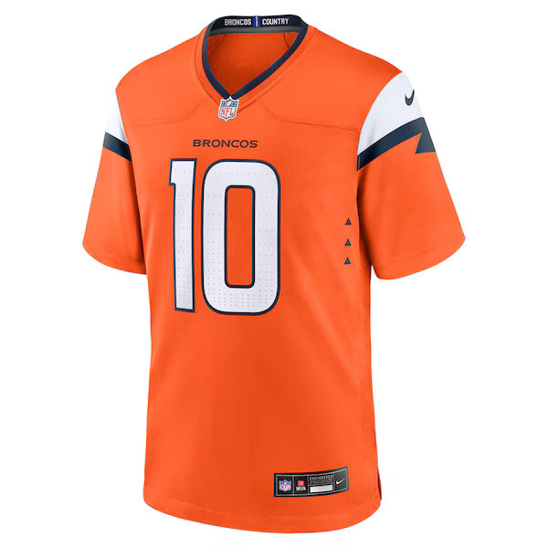 Bo Nix Game Jersey Orange 3