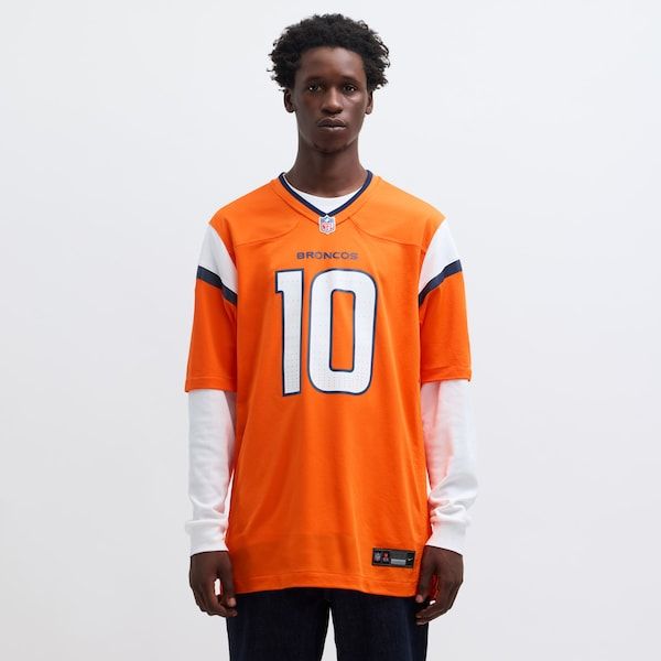 Bo Nix Game Jersey Orange 5