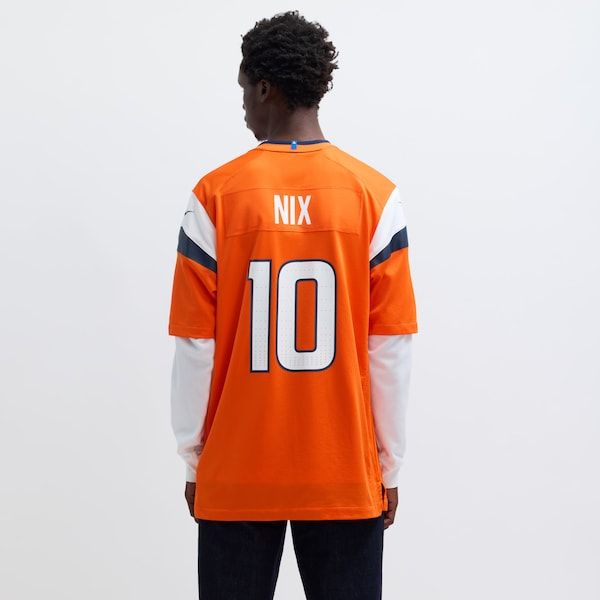 Bo Nix Game Jersey Orange 6