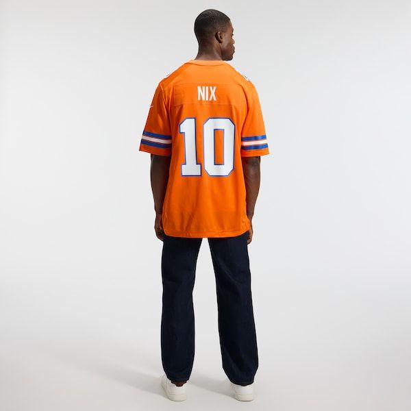 Bo Nix Mile High Collection 1977 Throwback Game Jersey Orange 6