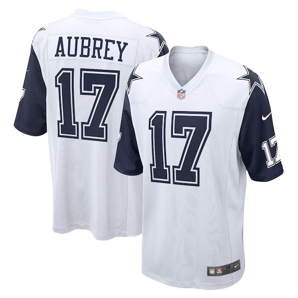 Brandon Aubrey Alternate Game Jersey White 2
