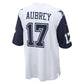 Brandon Aubrey Alternate Game Jersey White 4
