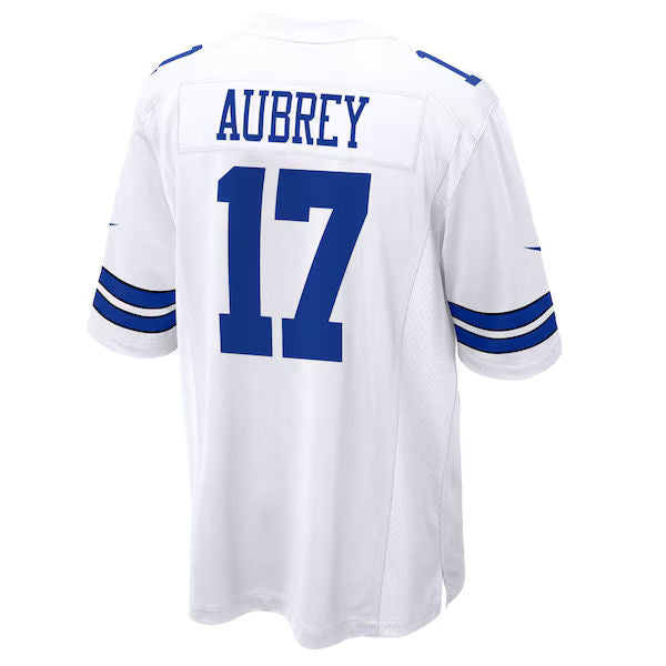 Brandon Aubrey Game Jersey White 4