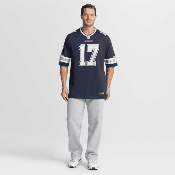 Brandon Aubrey Team Game Jersey Navy 8