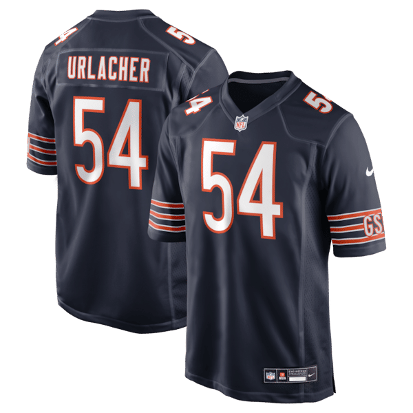 Brian Urlacher Game Retired Player Jersey Navy 2
