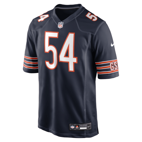 Brian Urlacher Game Retired Player Jersey Navy 3