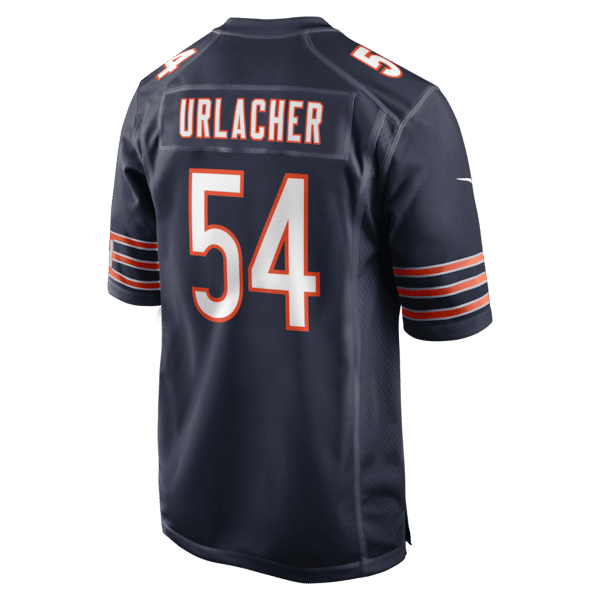 Brian Urlacher Game Retired Player Jersey Navy 4