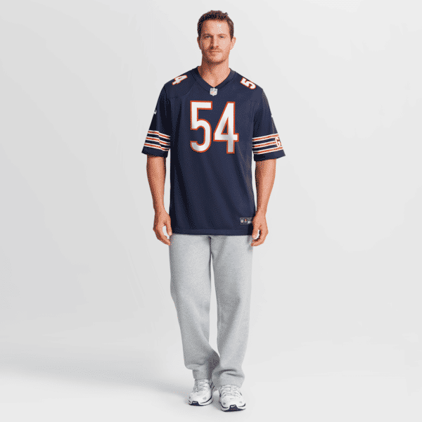 Brian Urlacher Game Retired Player Jersey Navy 5