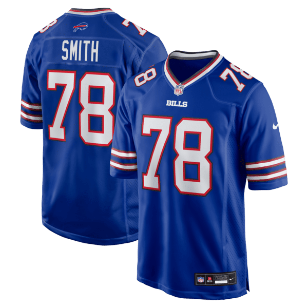 Bruce Smith Game Retired Player Jersey Royal 2
