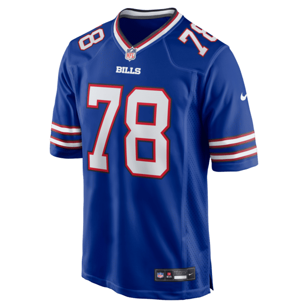 Bruce Smith Game Retired Player Jersey Royal 3
