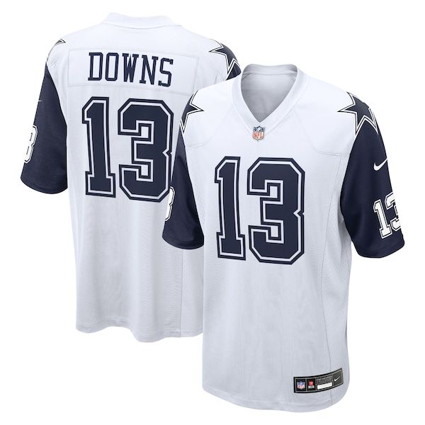 Caleb Downs 2026 Draft First Round Pick No. 11 Game Jersey White 2