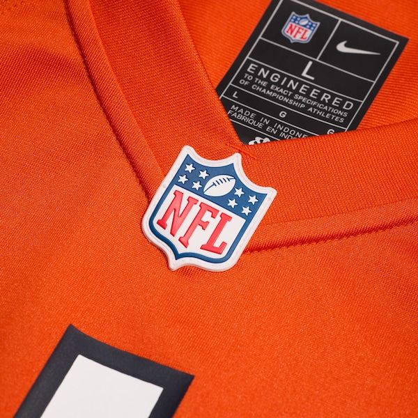 Caleb Williams Game Jersey Orange 5