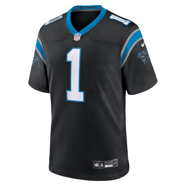 Cam Newton Game Retired Player Jersey Black 3