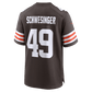 Carson Schwesinger Game Jersey Brown 4