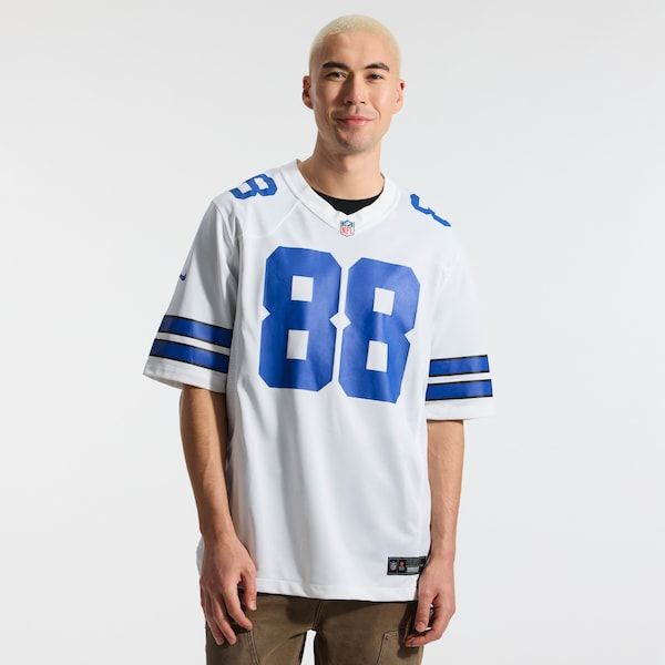 CeeDee Lamb Game Jersey White 3