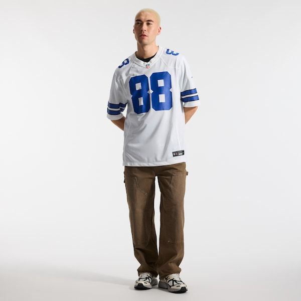CeeDee Lamb Game Jersey White 5