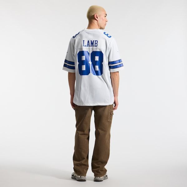 CeeDee Lamb Game Jersey White 6