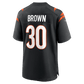Chase Brown Game Jersey Black 4