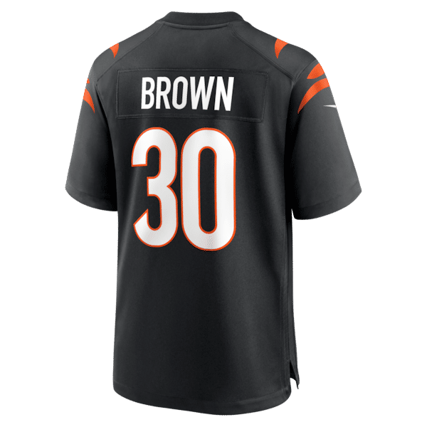 Chase Brown Game Jersey Black 4