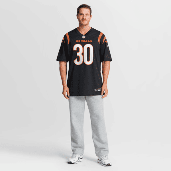 Chase Brown Game Jersey Black 8