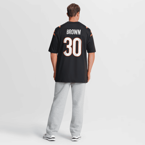 Chase Brown Game Jersey Black 9