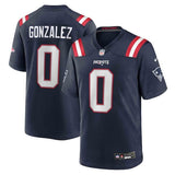 Christian Gonzalez Game Jersey Navy
