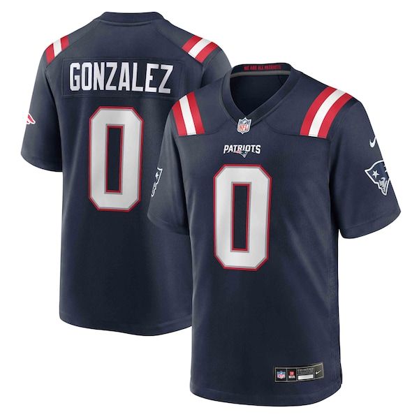 Christian Gonzalez Game Jersey Navy 2