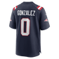 Christian Gonzalez Game Jersey Navy 4