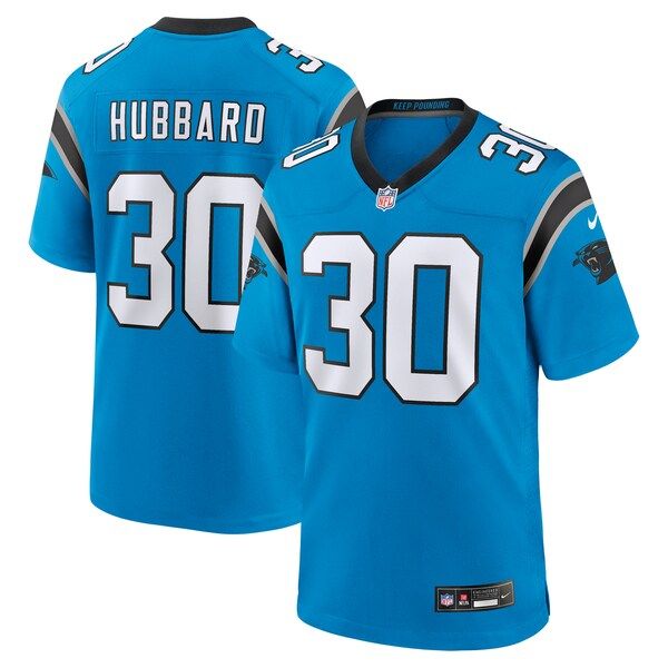 Chuba Hubbard Alternate Game Jersey Blue 2
