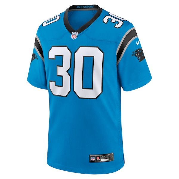 Chuba Hubbard Alternate Game Jersey Blue 3