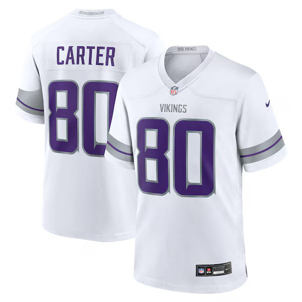 Cris Carter Alternate Retired Player Game Jersey White 2